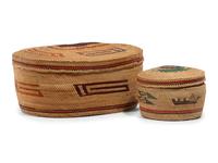 Nuu-chah-nulth / Makah Lidded Trinket Baskets
