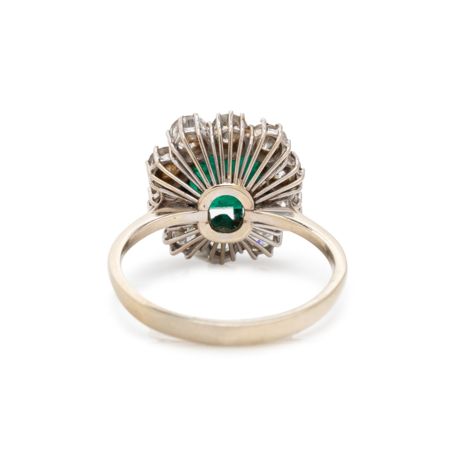 EMERALD AND DIAMOND RING