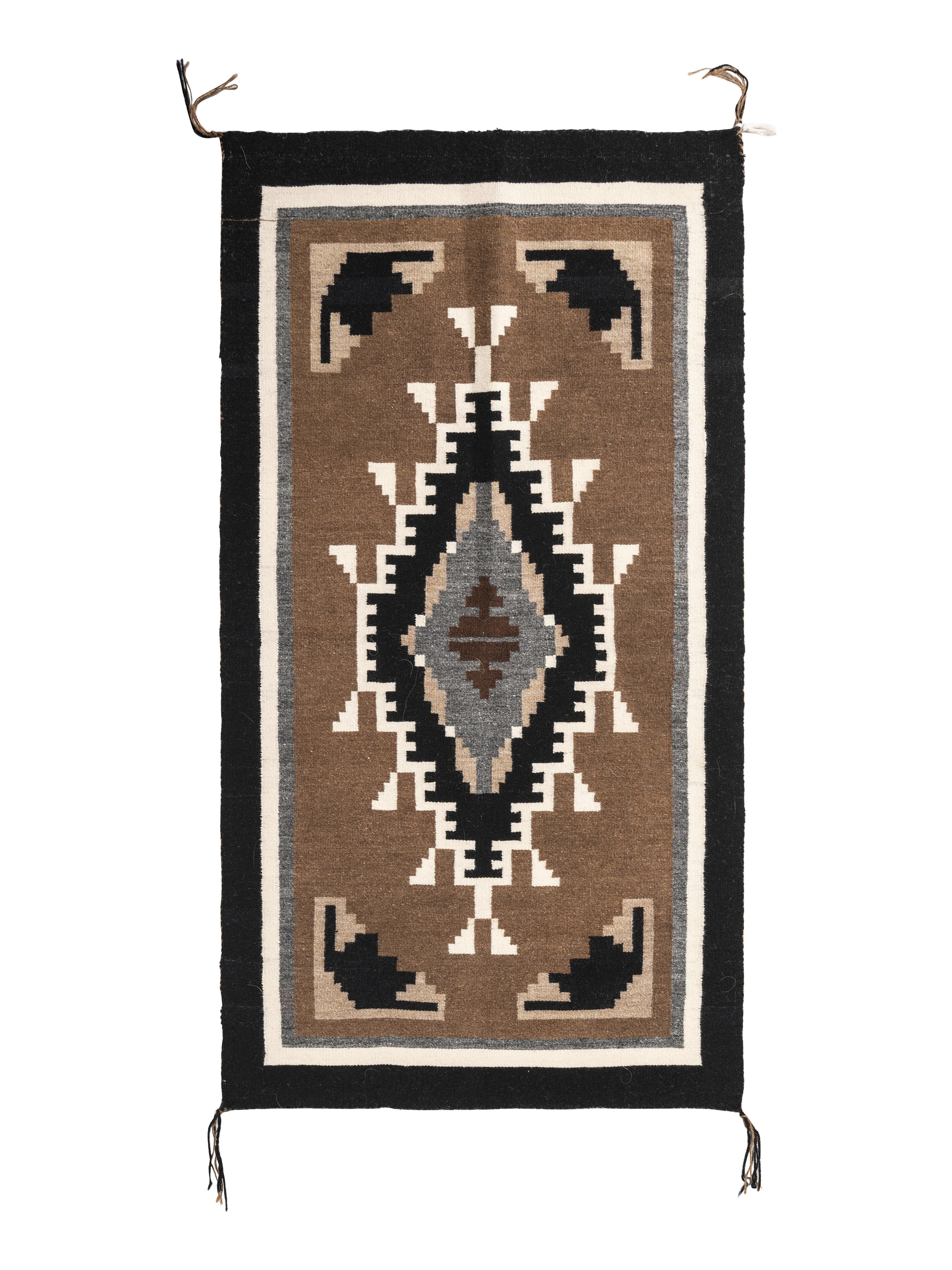Navajo Two Grey Hills Tapestry Weaving