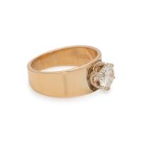 YELLOW GOLD AND DIAMOND RING
