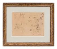 Sheet of Studies with Military Subjects