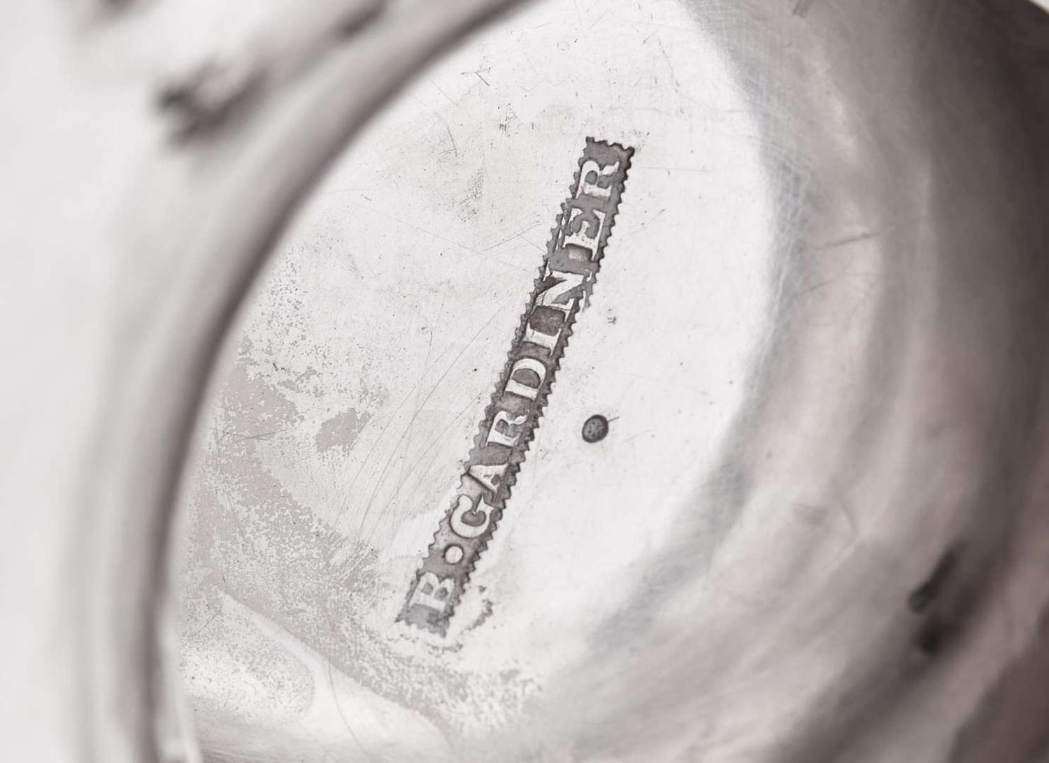 Two Federal coin silver coffeepots, Thomas Fletcher (1787-1866) and Baldwin Gardiner (1791-1868), Philadelphia, PA and New York, NY, circa 1830