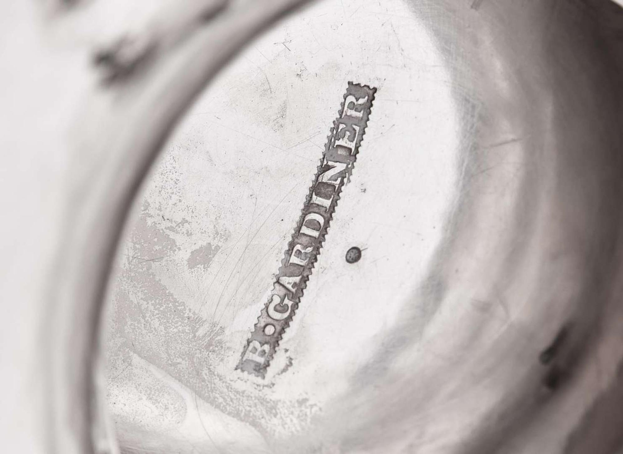 Two Federal coin silver coffeepots, Thomas Fletcher (1787-1866) and Baldwin Gardiner (1791-1868), Philadelphia, PA and New York, NY, circa 1830
