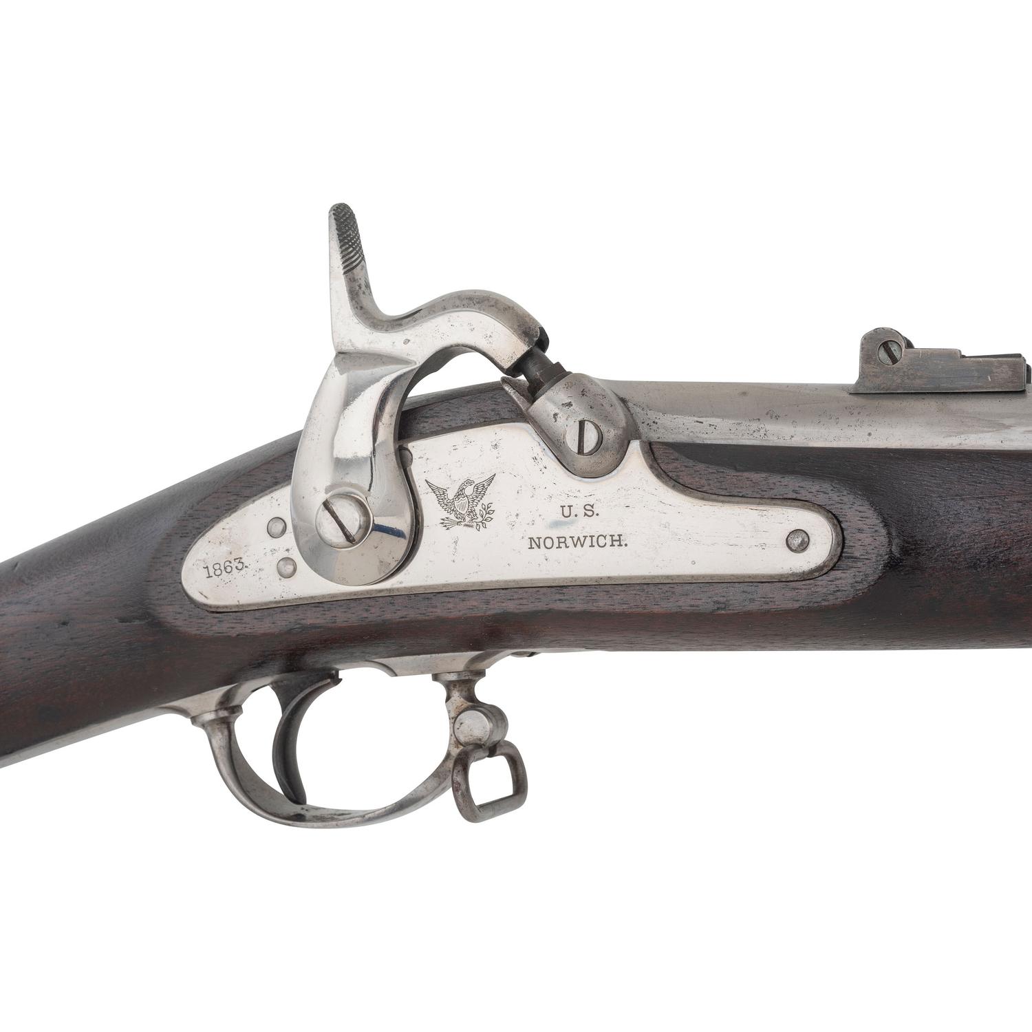 Norwich Marked J.D. Mowry Contract US Model 1861 Rifle Musket