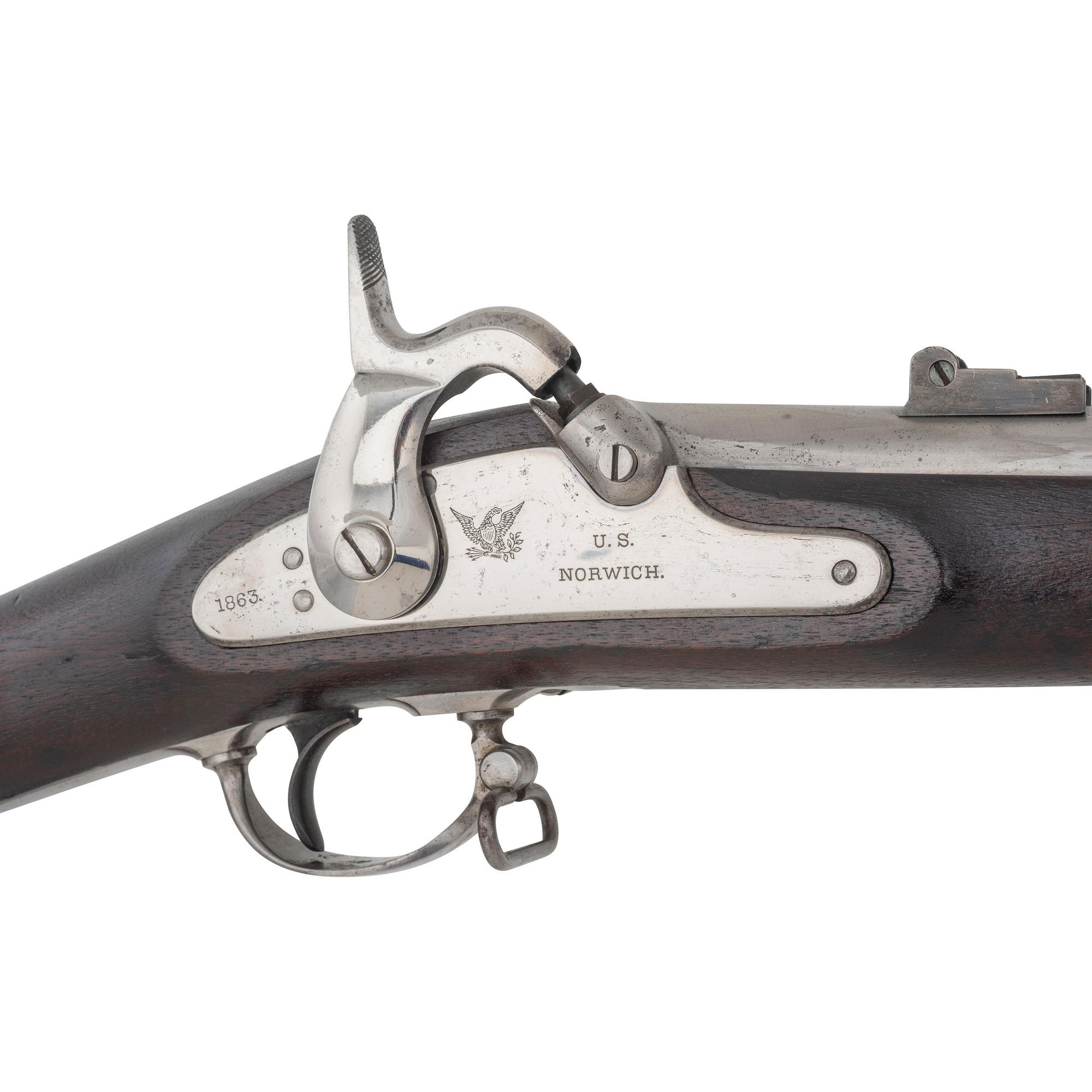 Norwich Marked J.D. Mowry Contract US Model 1861 Rifle Musket
