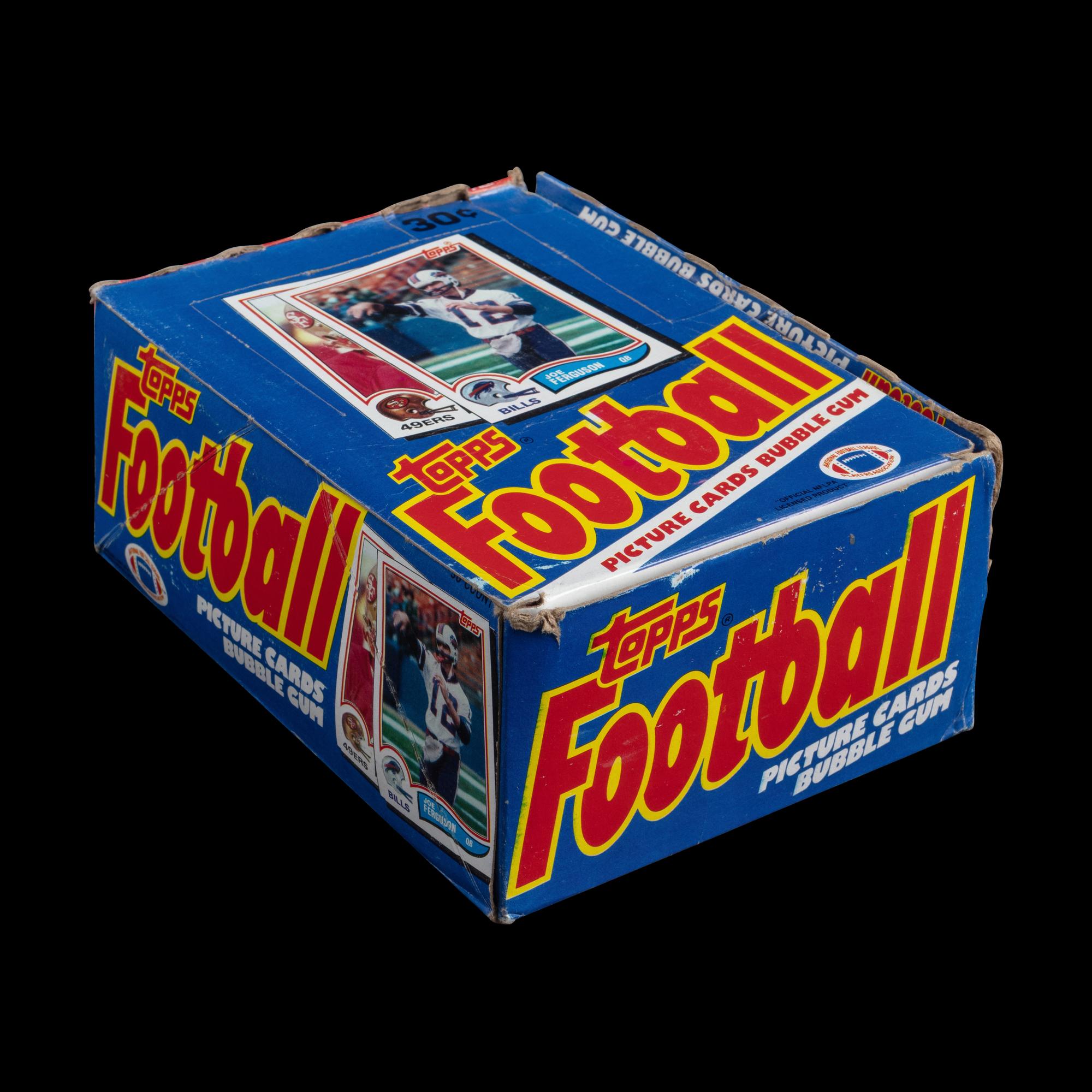 An Unopened Wax Box of 1982 Topps Football Cards