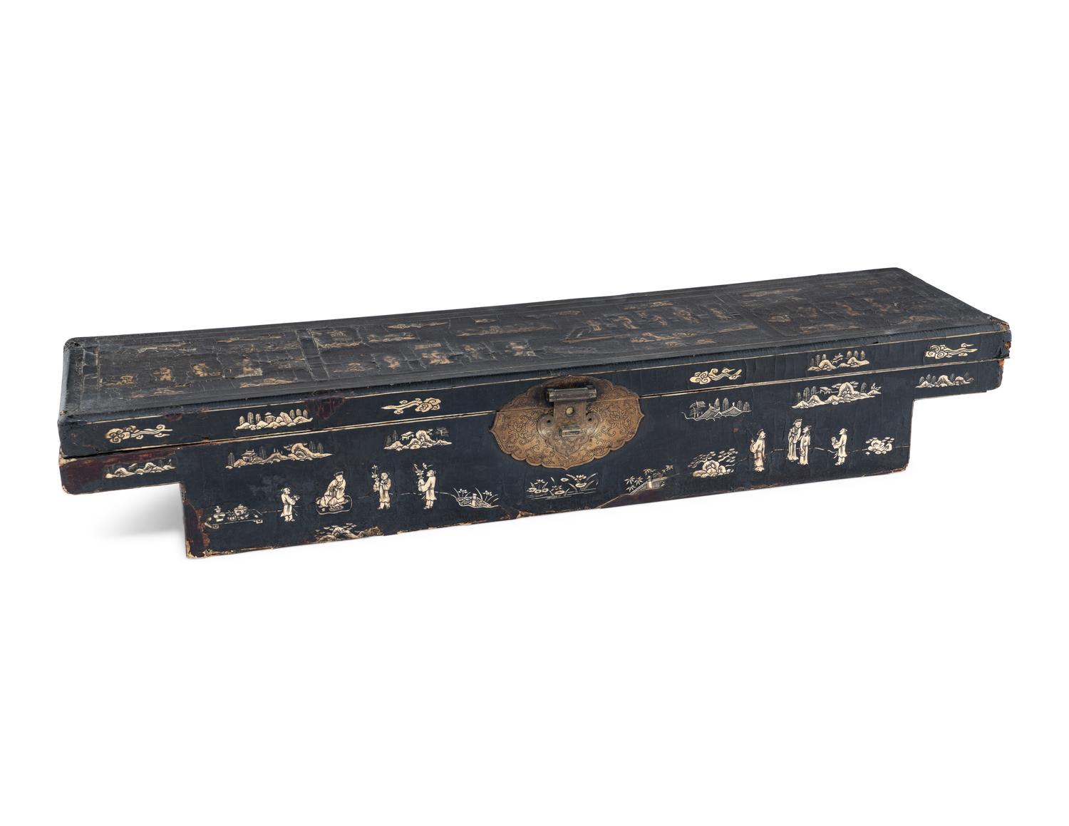 Two Chinese Lacquered Boxes
