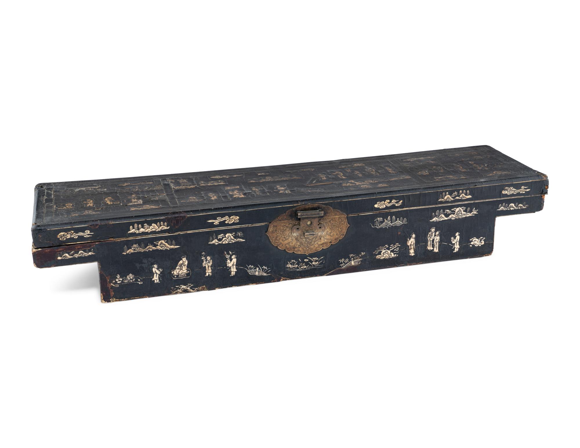 Two Chinese Lacquered Boxes