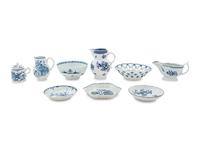 Nine Worcester Porcelain Articles