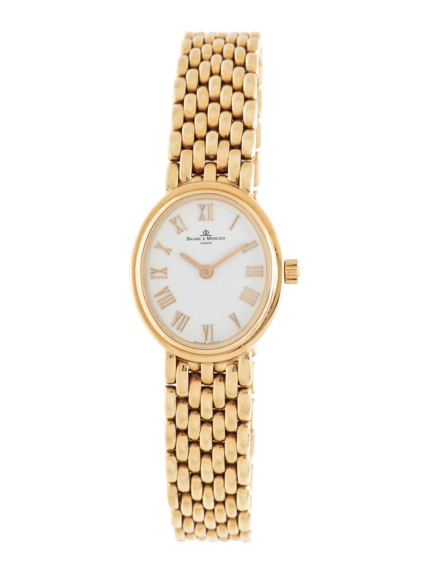 BAUME & MERCIER, 14K YELLOW GOLD WRISTWATCH