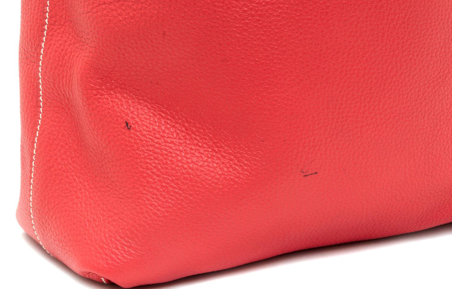 An Hermes Rubis/Bougainvillea 45cm Taurillon Clemence Double Sens Tote, 17.5" x 15.5" x 5".