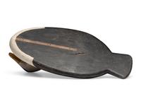 An Oversized Carved and Painted Wood Common Eider Male Decoy