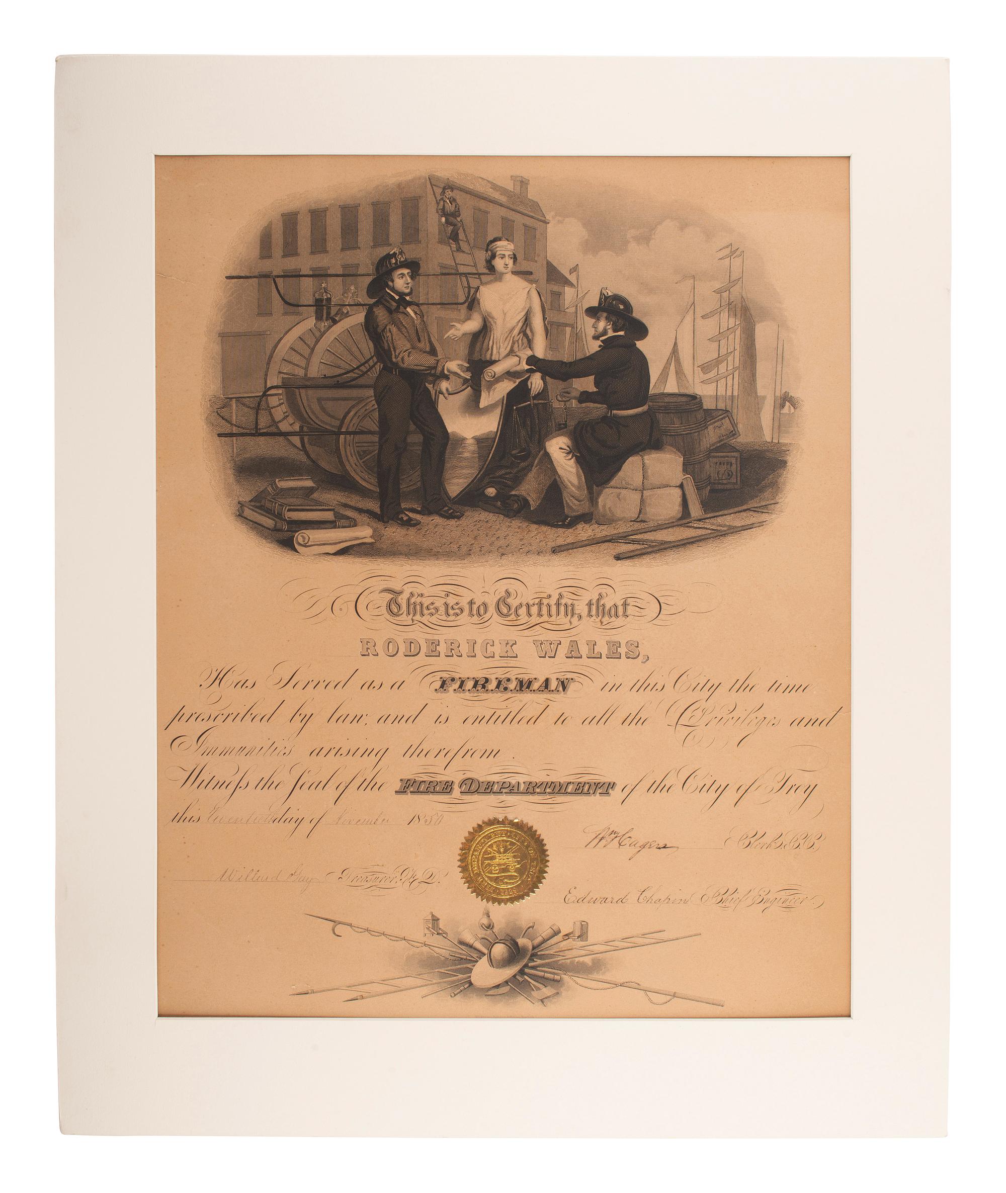[POLICE AND FIREFIGHTING] Ephemera and photographs of Police and Fire personnel.