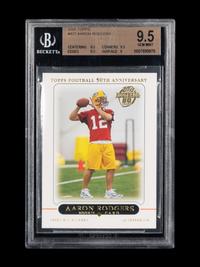 A 2005 Topps Aaron Rodgers Rookie Football Card No. 431 (BGS 9.5 GEM MINT)