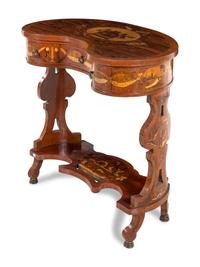 A Louis XV Style Marquetry Dressing Table