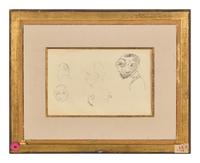 Croquis à Charge (A Double-Sided Work) , circa 1881