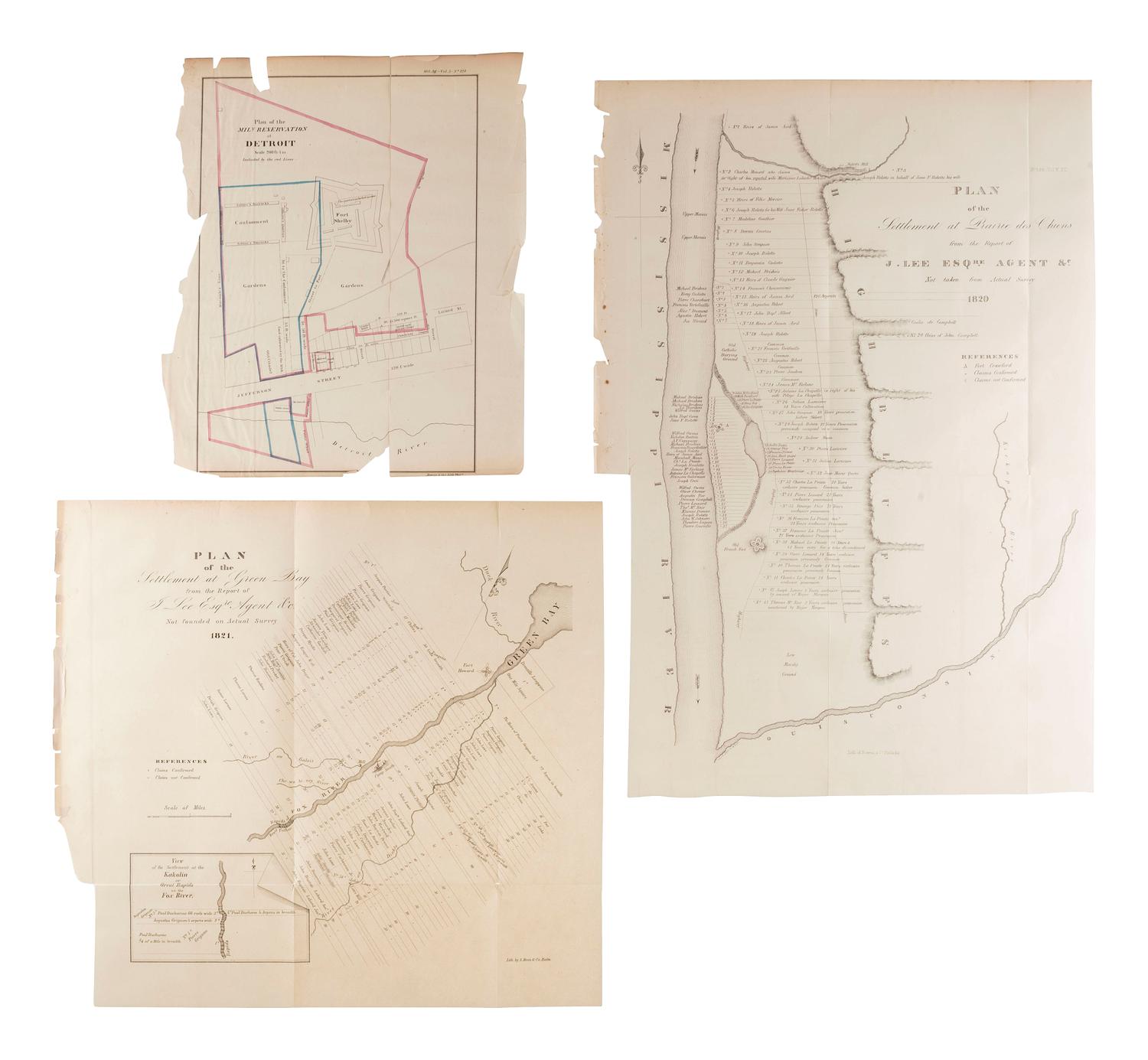 [MAPS & ATLASES]. A large group of 19th century maps, comprising: