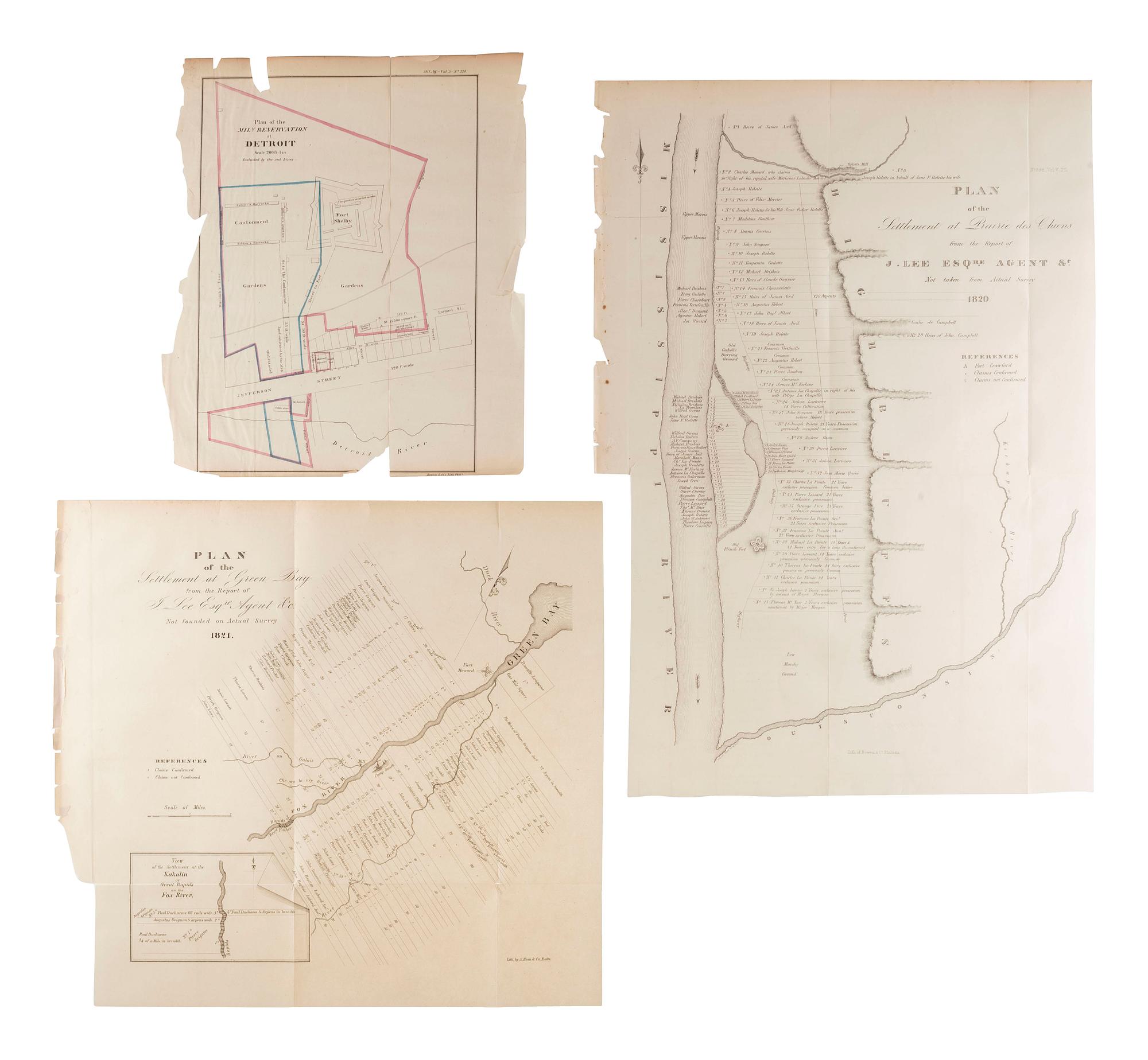 [MAPS & ATLASES]. A large group of 19th century maps, comprising: