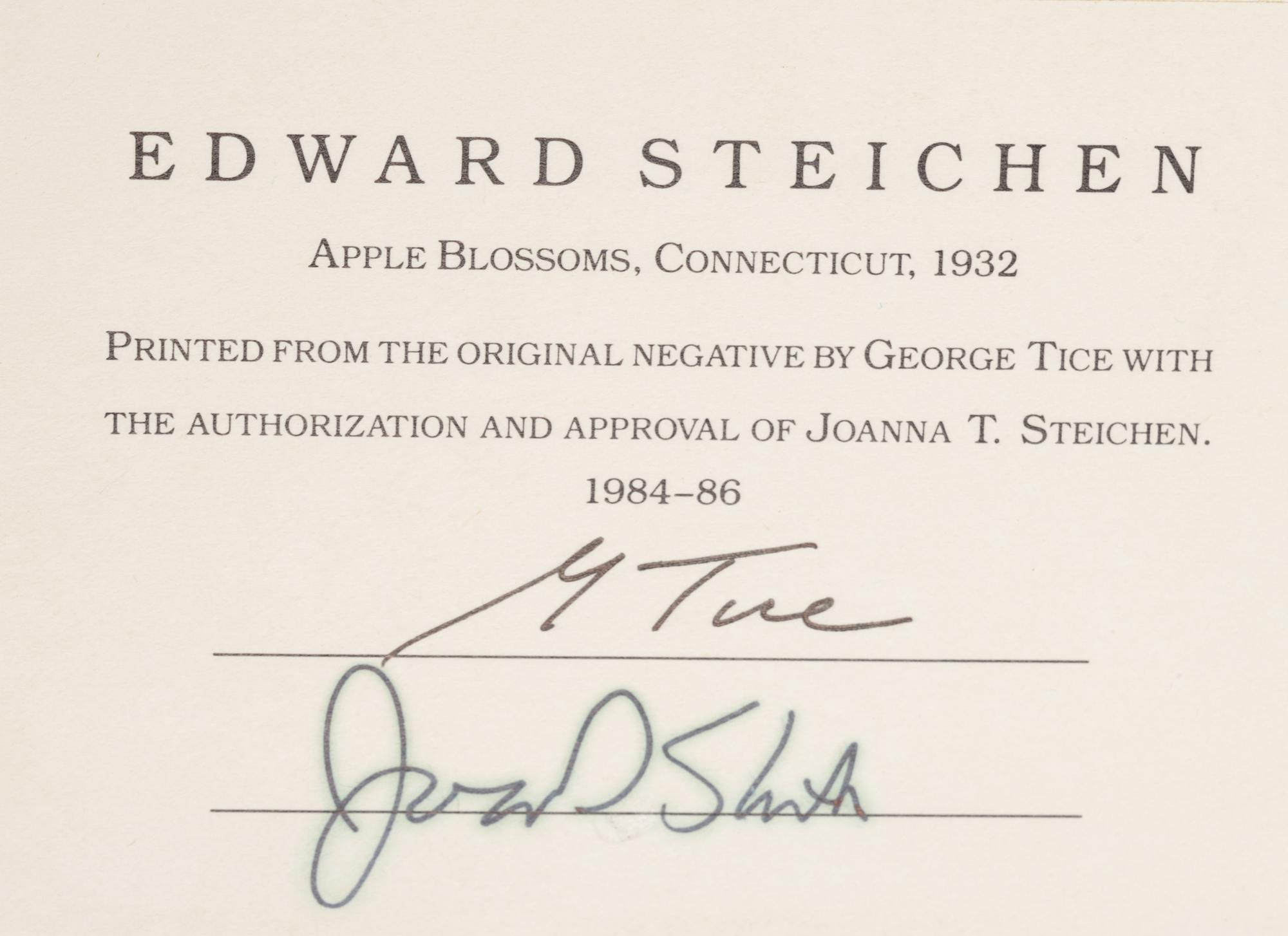A group of seven photographs (from Harmonic Measure printed by George Tice with labels signed by George Tice and Joanna Steichen)