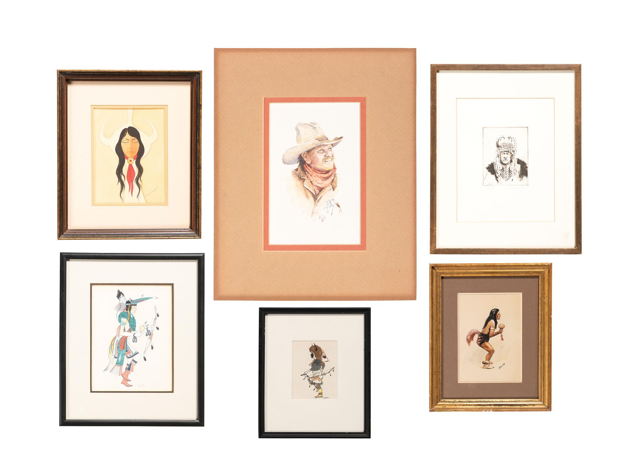 Group of Framed and Unframed Works