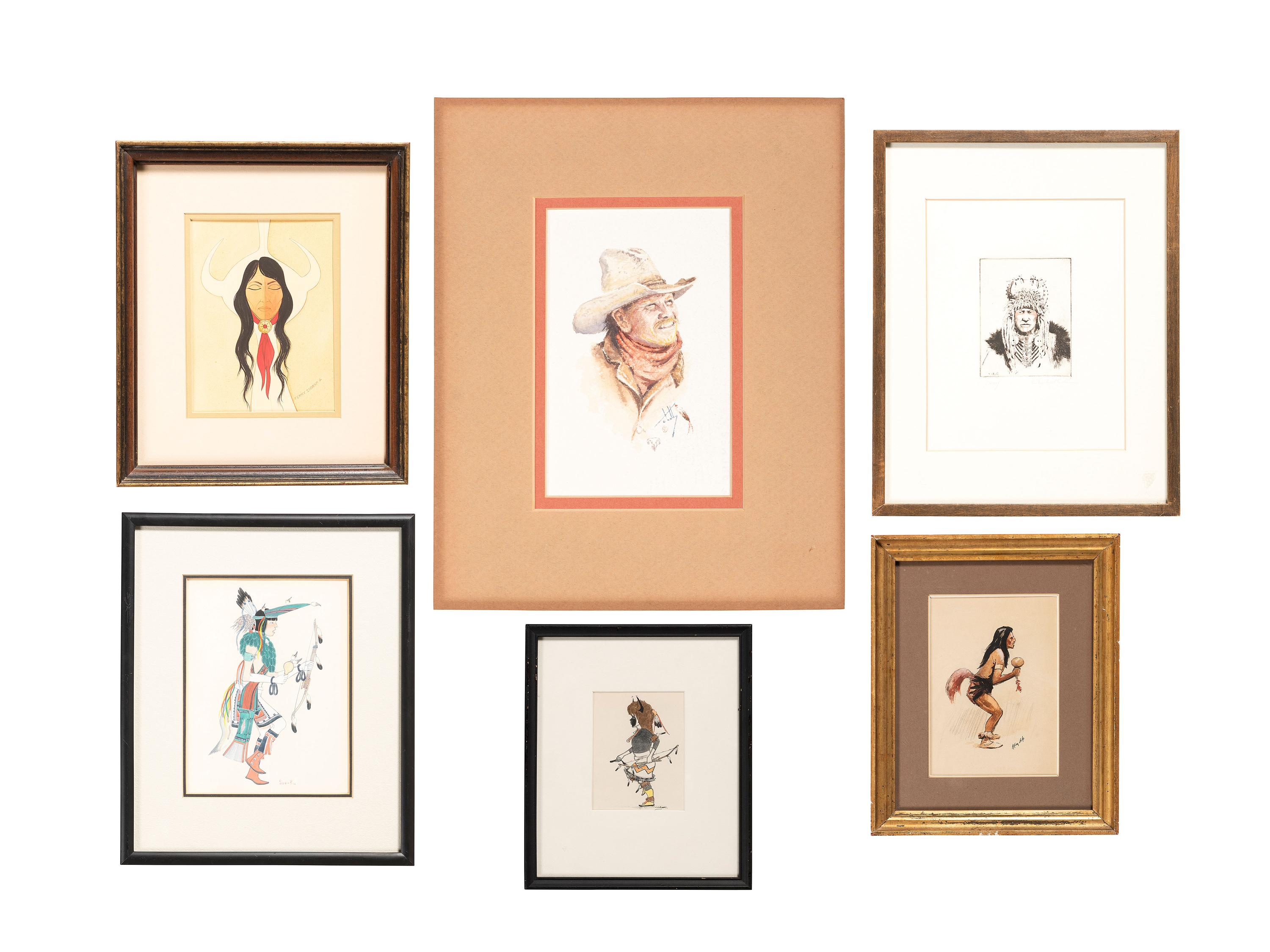 Group of Framed and Unframed Works