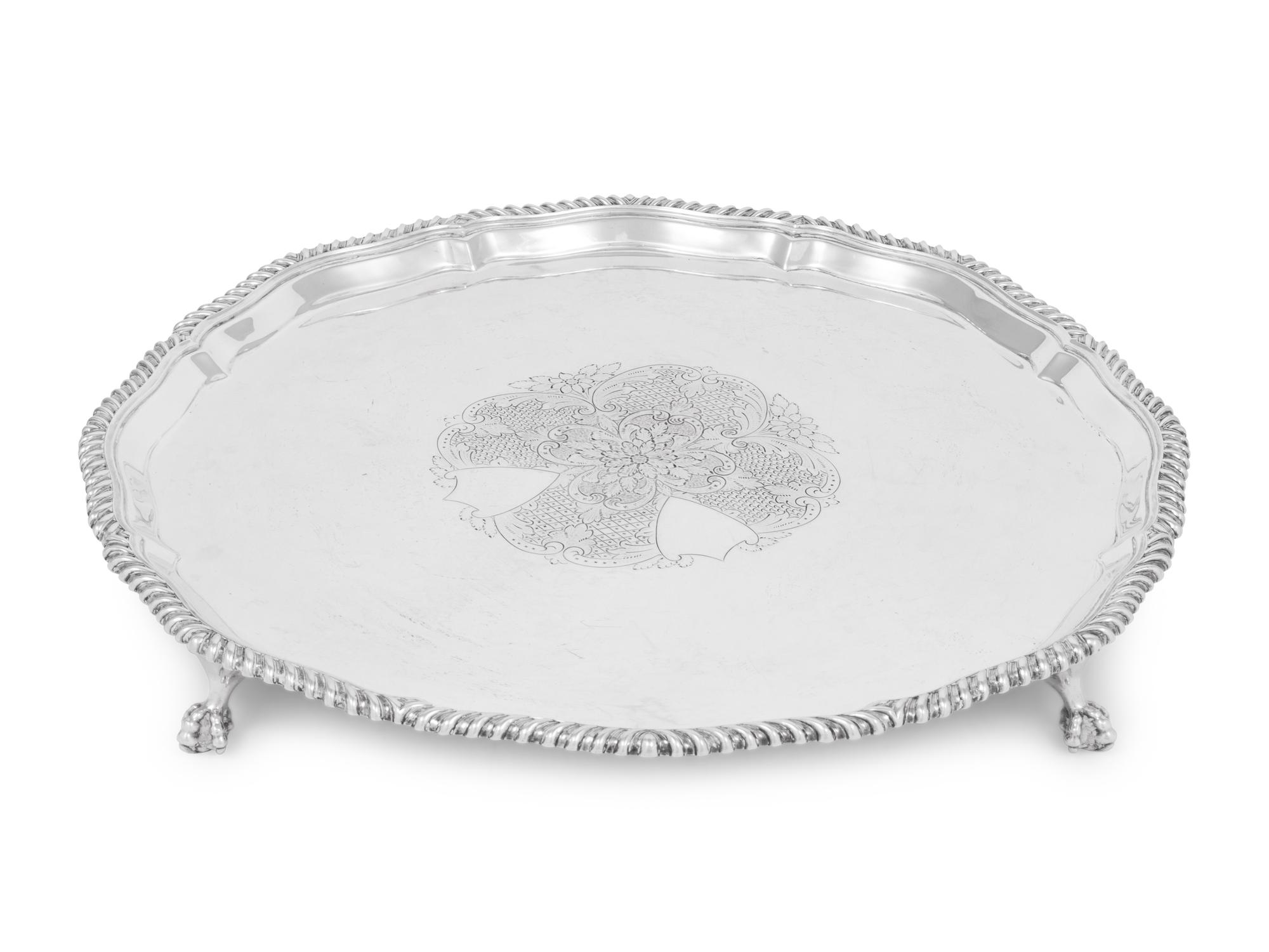 A Victorian Silver Salver