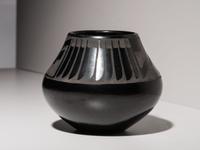 Blackware Jar, with Feathers 1943-1954