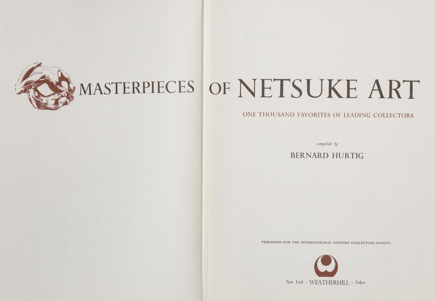[NETSUKE] A group of works about Japanese Netsuke, Inro and Ojime, comprising: