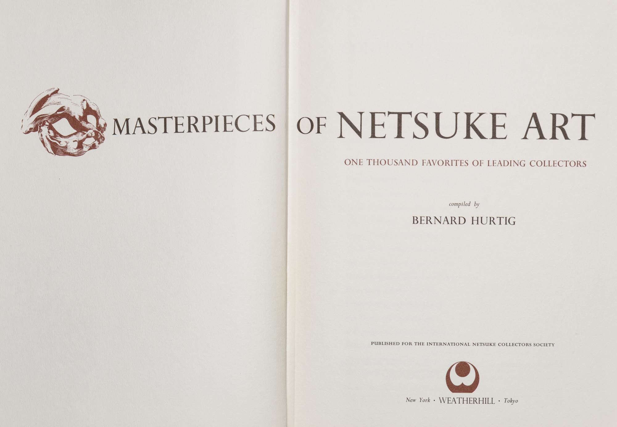 [NETSUKE] A group of works about Japanese Netsuke, Inro and Ojime, comprising: