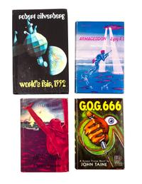 (SCIENCE FICTION, DUST JACKETS) 12 examples of 20th century Science Fiction dust jacket design.