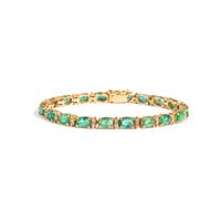 EMERALD AND DIAMOND BRACELET