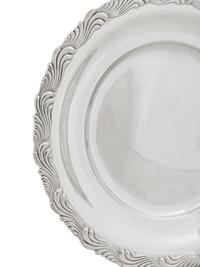 A Pair of Tiffany and Company Wave Edge Silver Trays