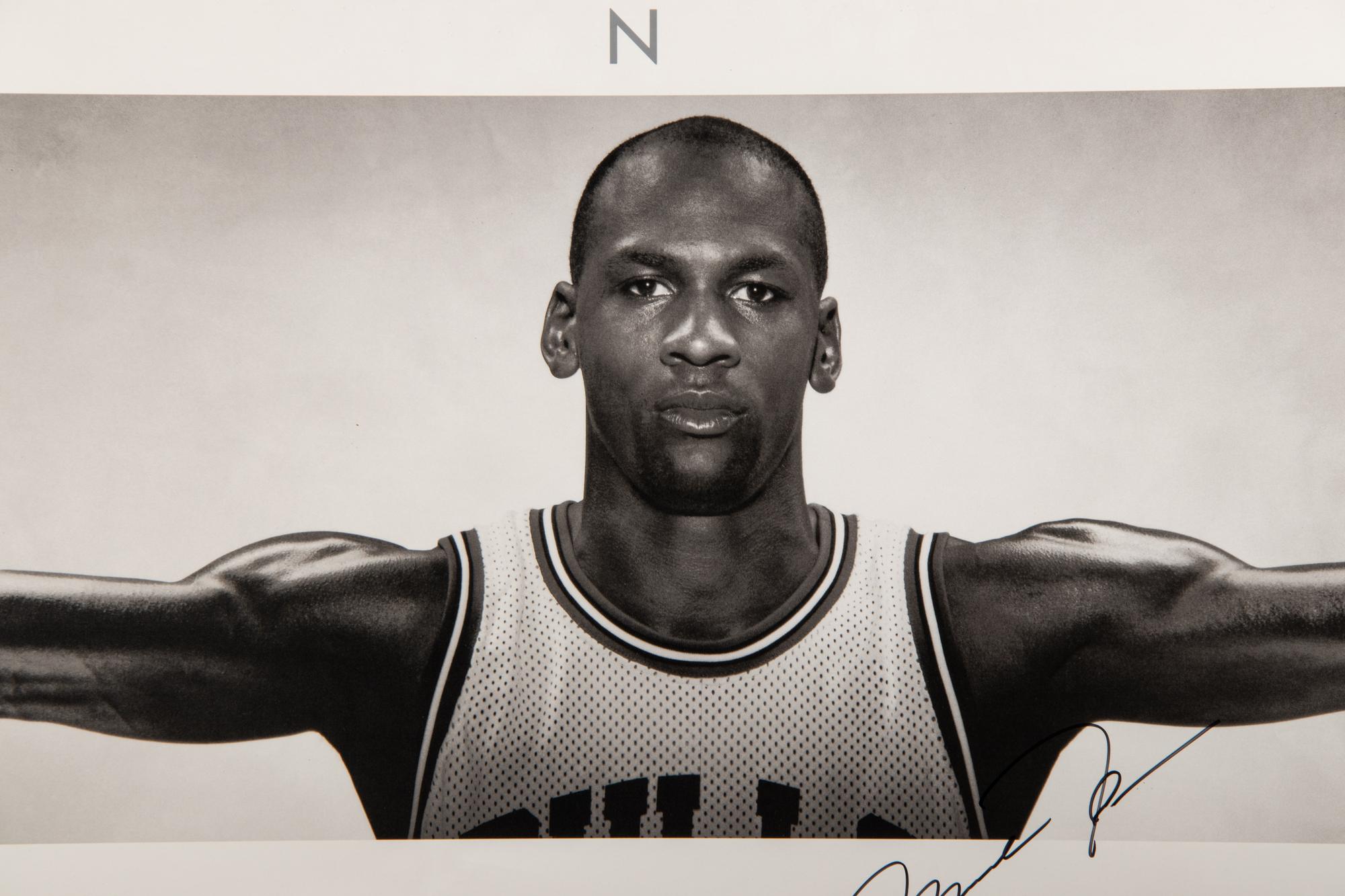 An Exceptional Michael Jordan Signed Autograph Original 1989 Nike Wings Poster (Upper Deck Authenticated),