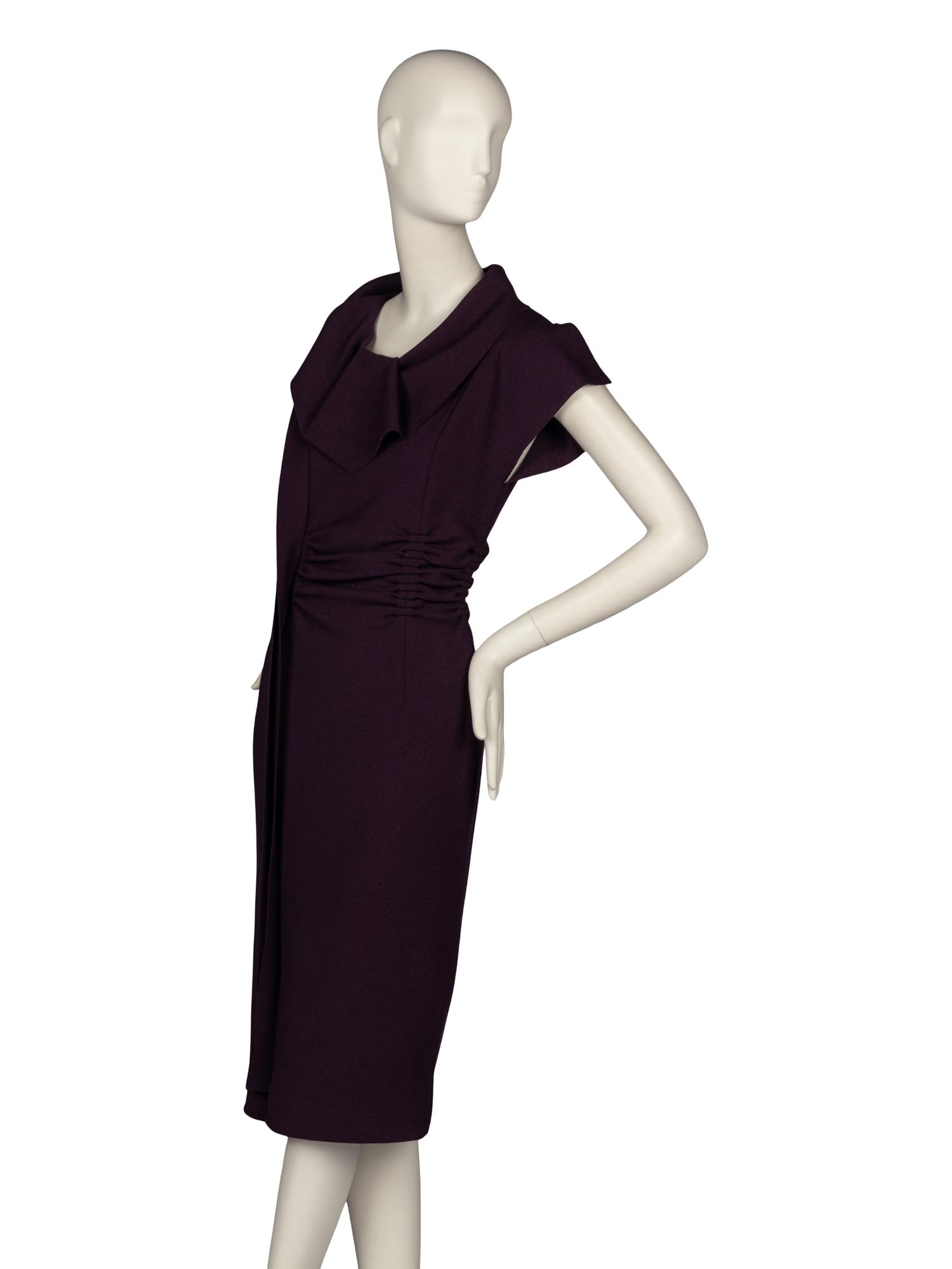 Oscar de la Renta Ruffled Knit Dress