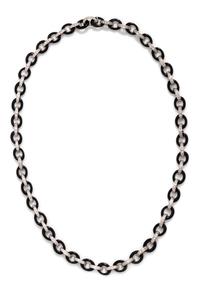 ONYX AND DIAMOND NECKLACE