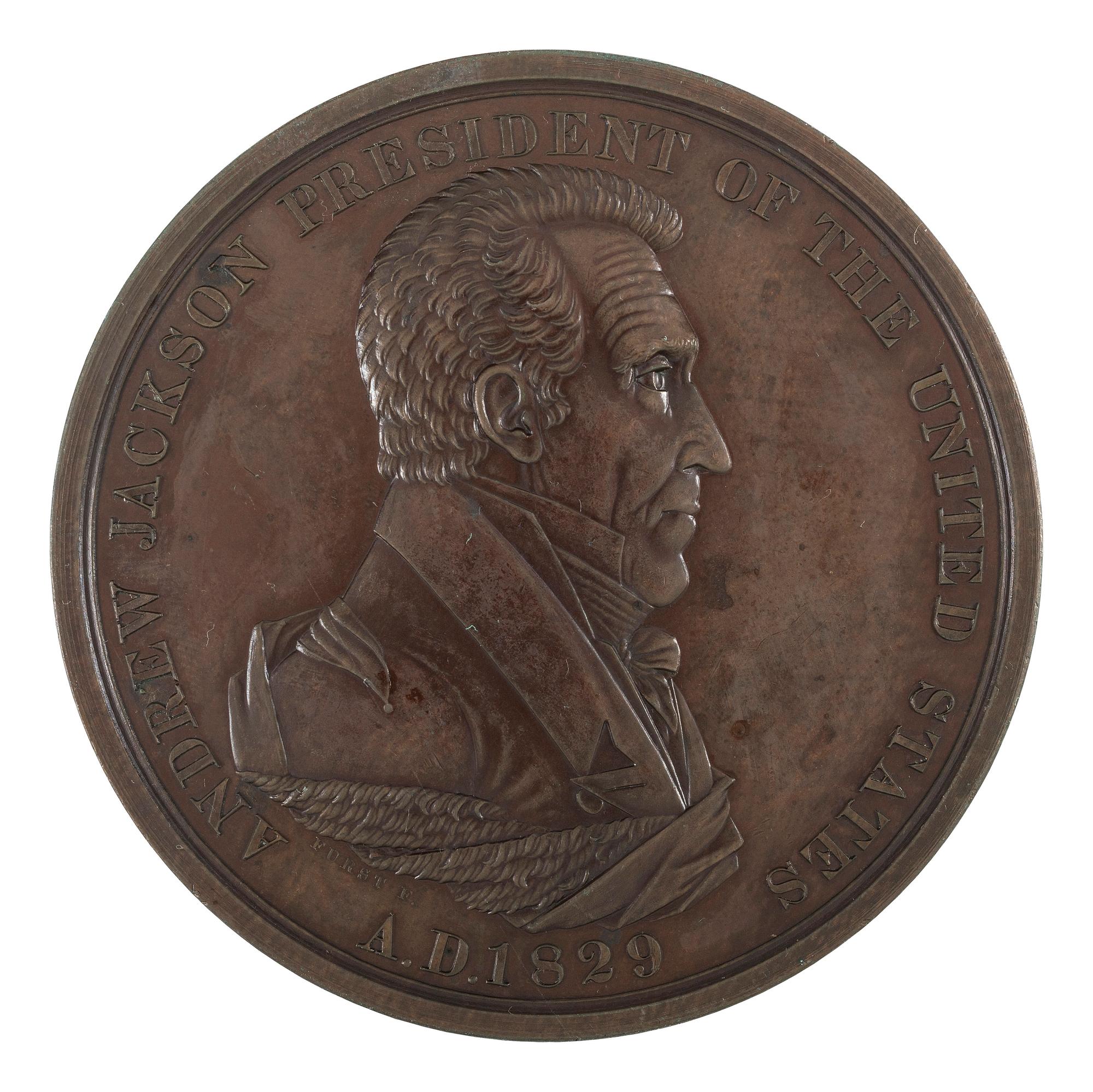 [JACKSON, Andrew (1767-1845)]. Peace medal.