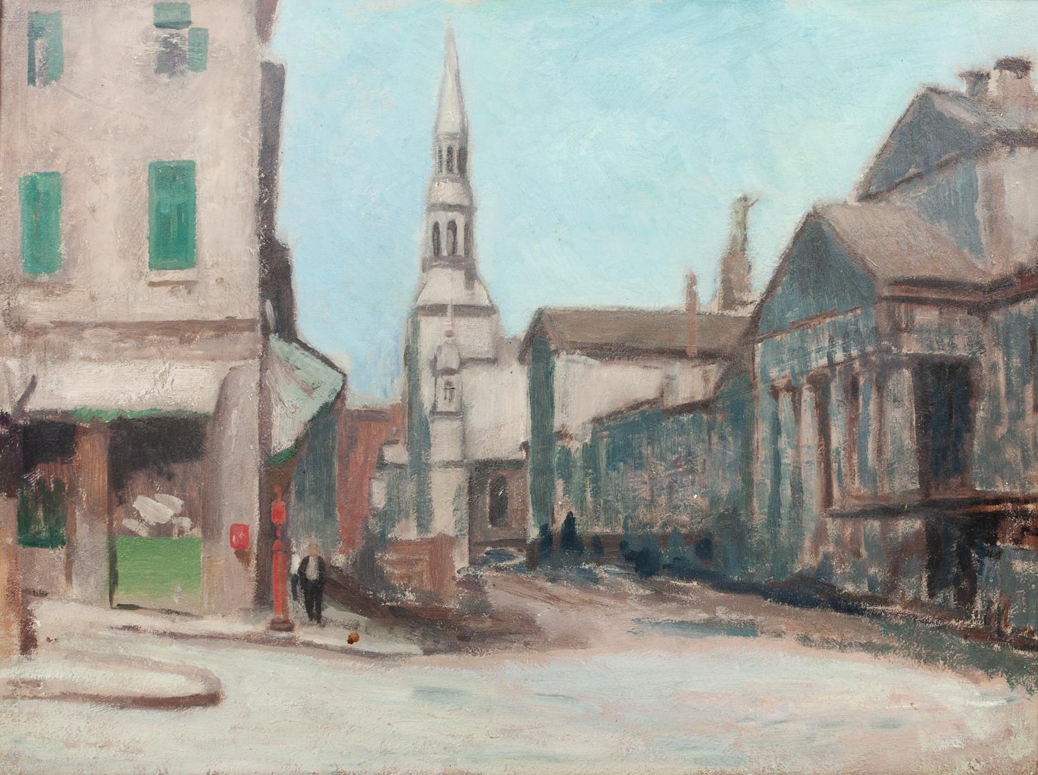 Ernst Neumann, (Canadian, 1907-1956), St. Paul Corner, Claude Street