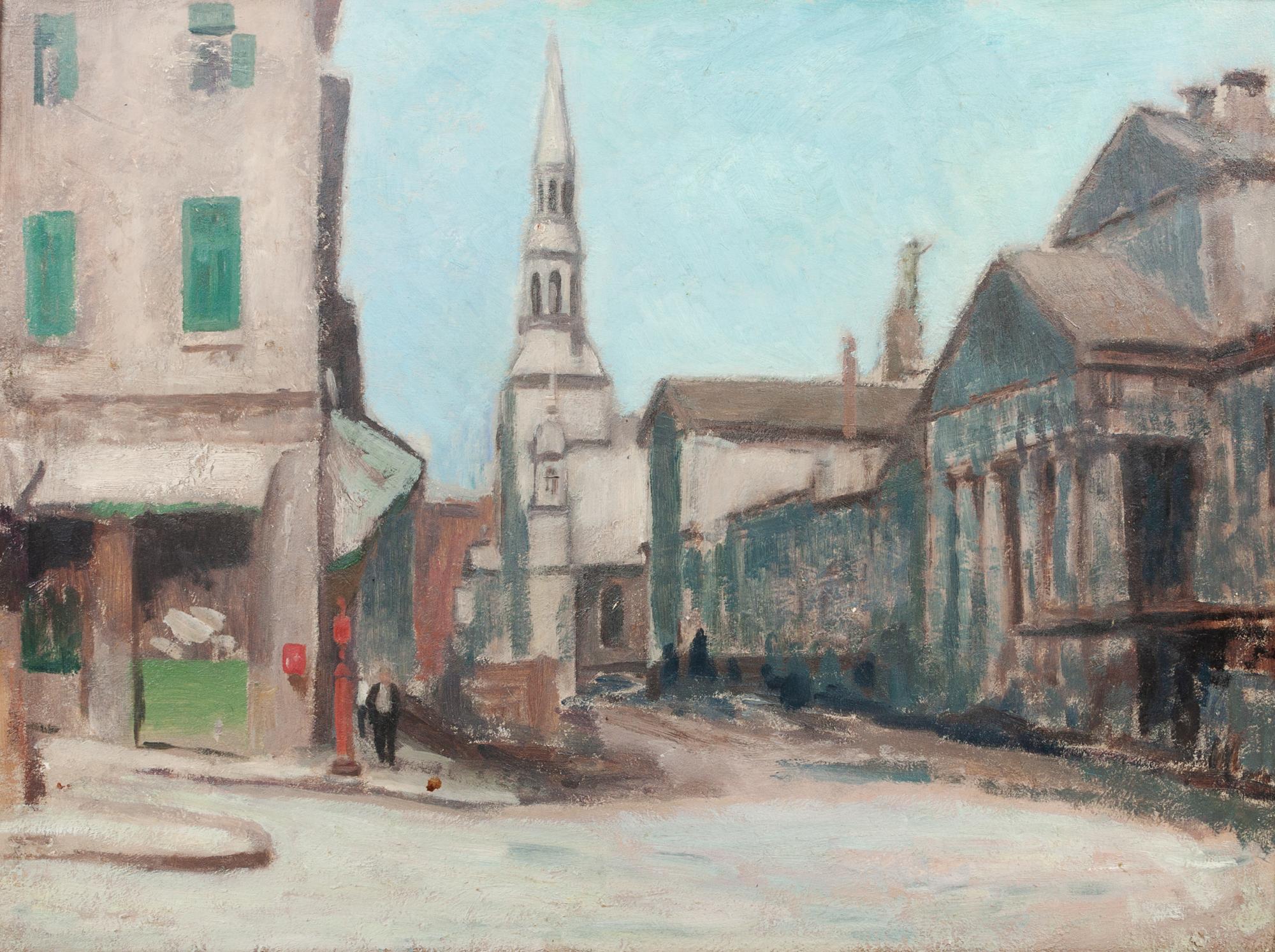 Ernst Neumann, (Canadian, 1907-1956), St. Paul Corner, Claude Street