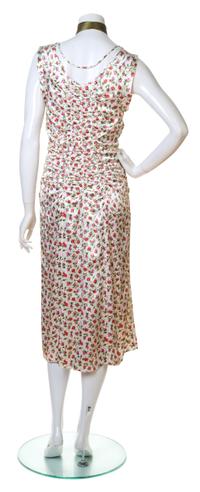 A Prada Silk Floral Sleeveless Dress, Size 42.