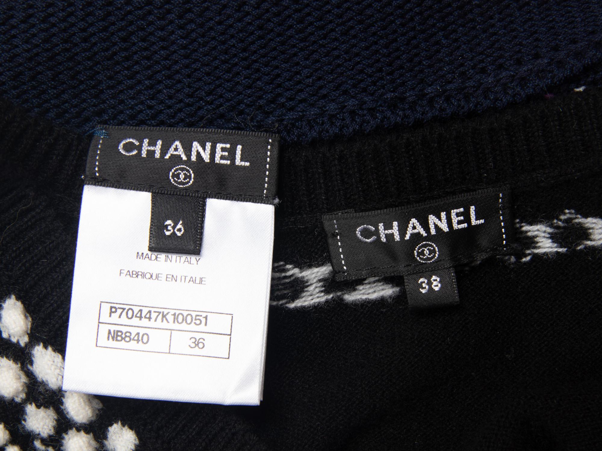 Chanel Sleeveless Top & Fringed Knit Pants
