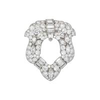 ANTIQUE, DIAMOND PENDANT/BROOCH