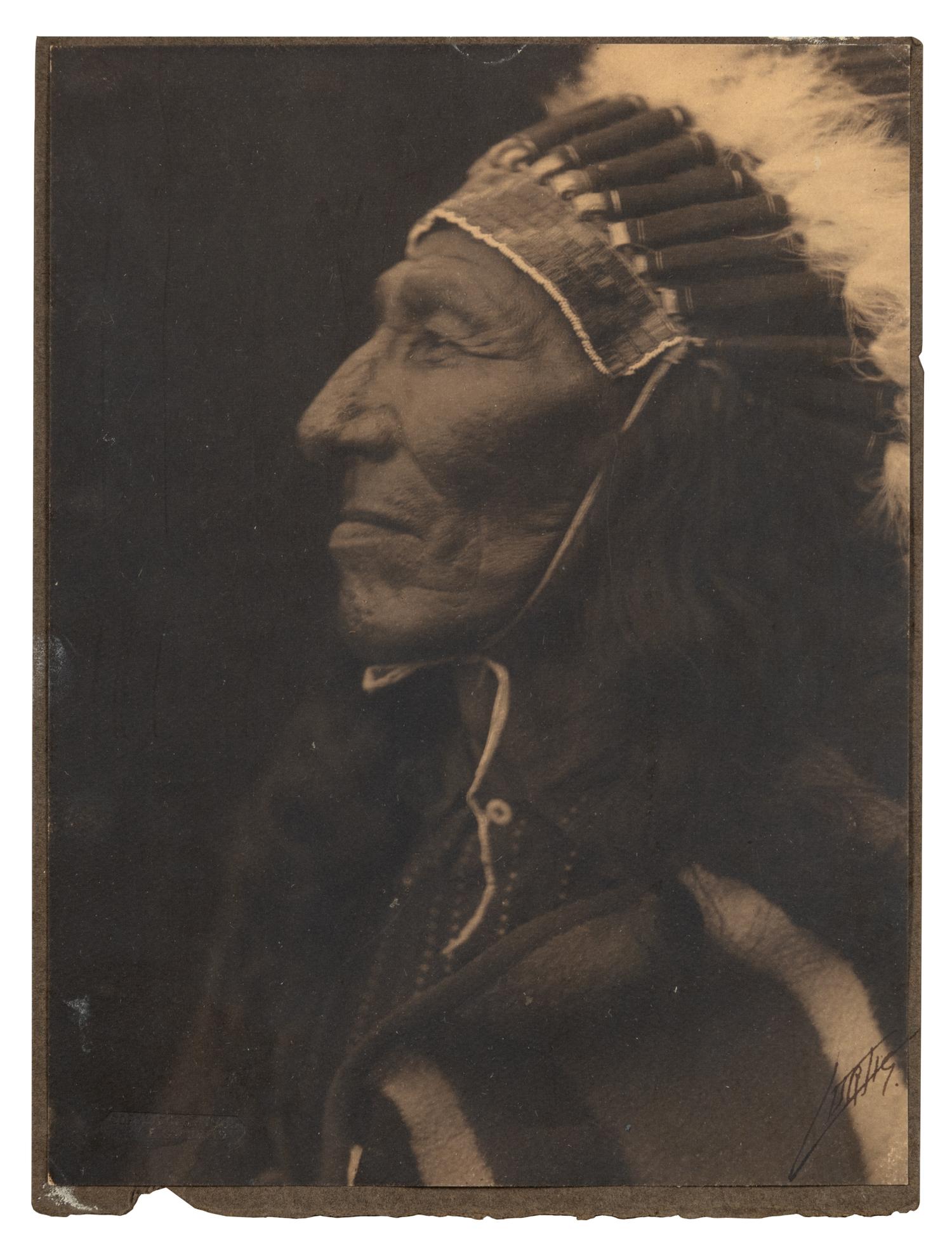 Edward S. Curtis (1868-1952) Chief in Profile, 1905