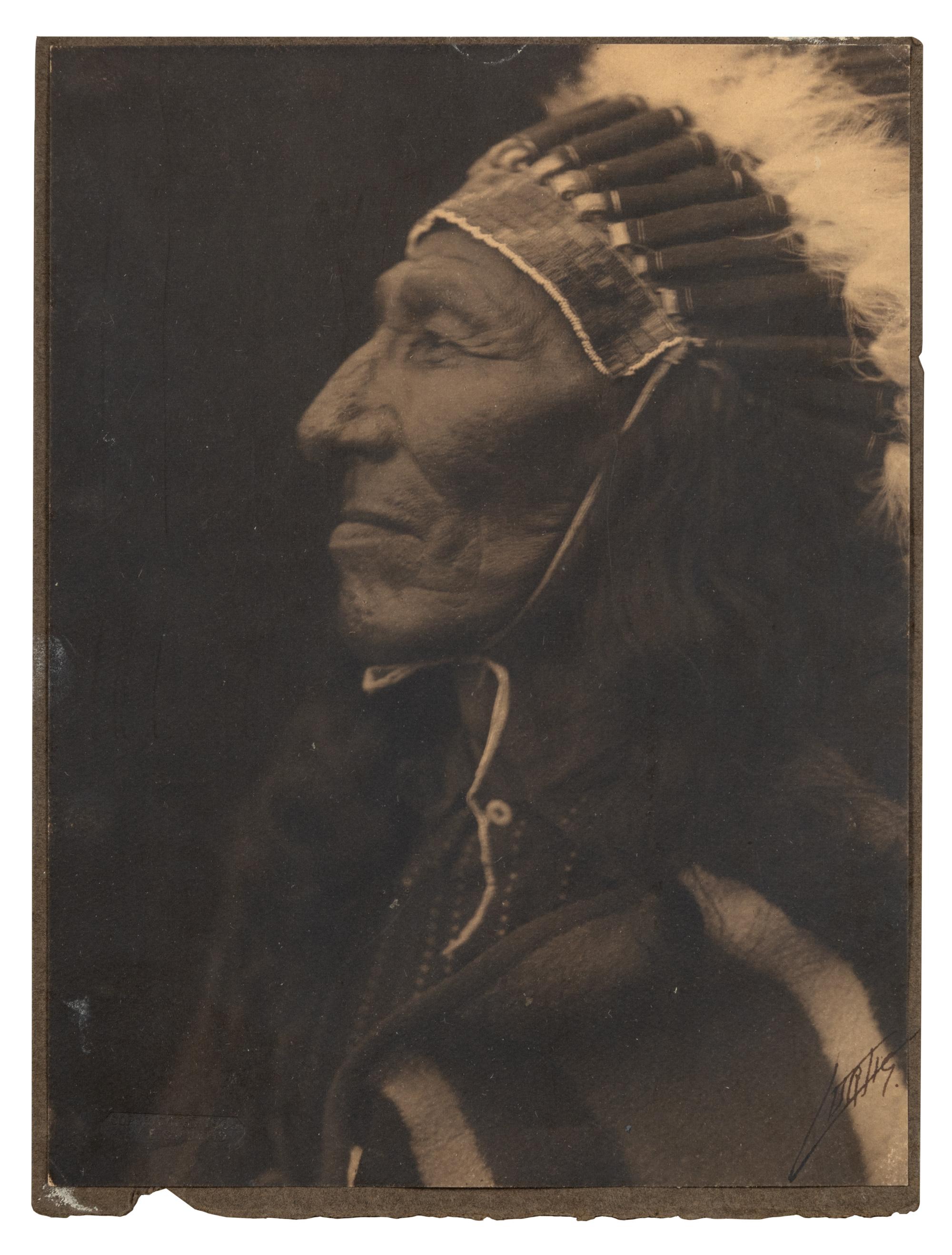 Edward S. Curtis (1868-1952) Chief in Profile, 1905