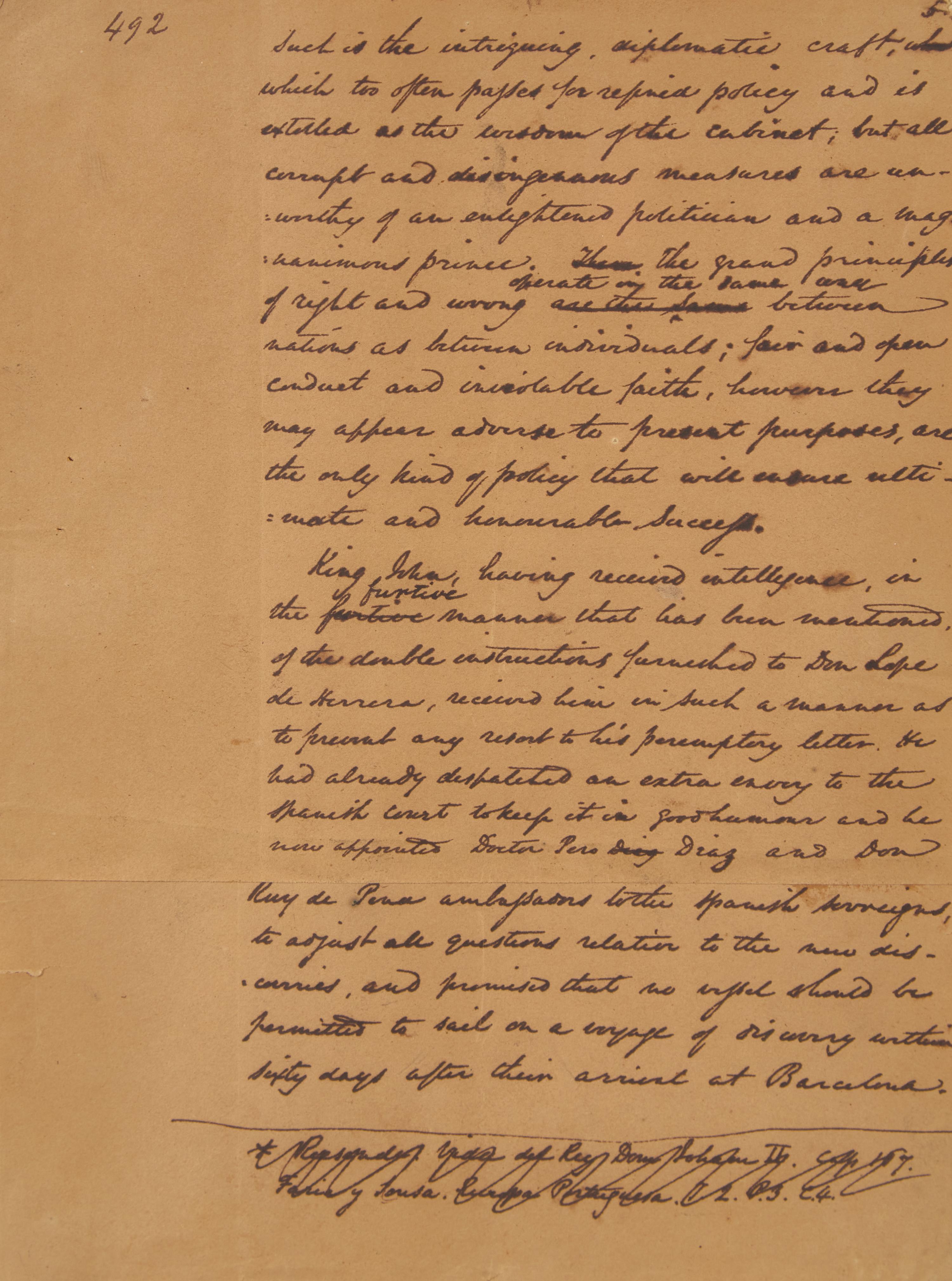 [Literature] Irving, Washington. Autograph Manuscript