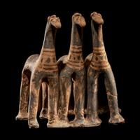 Three Attic Terracotta Horses