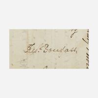 [African-Americana] Douglass, Frederick Document, signed