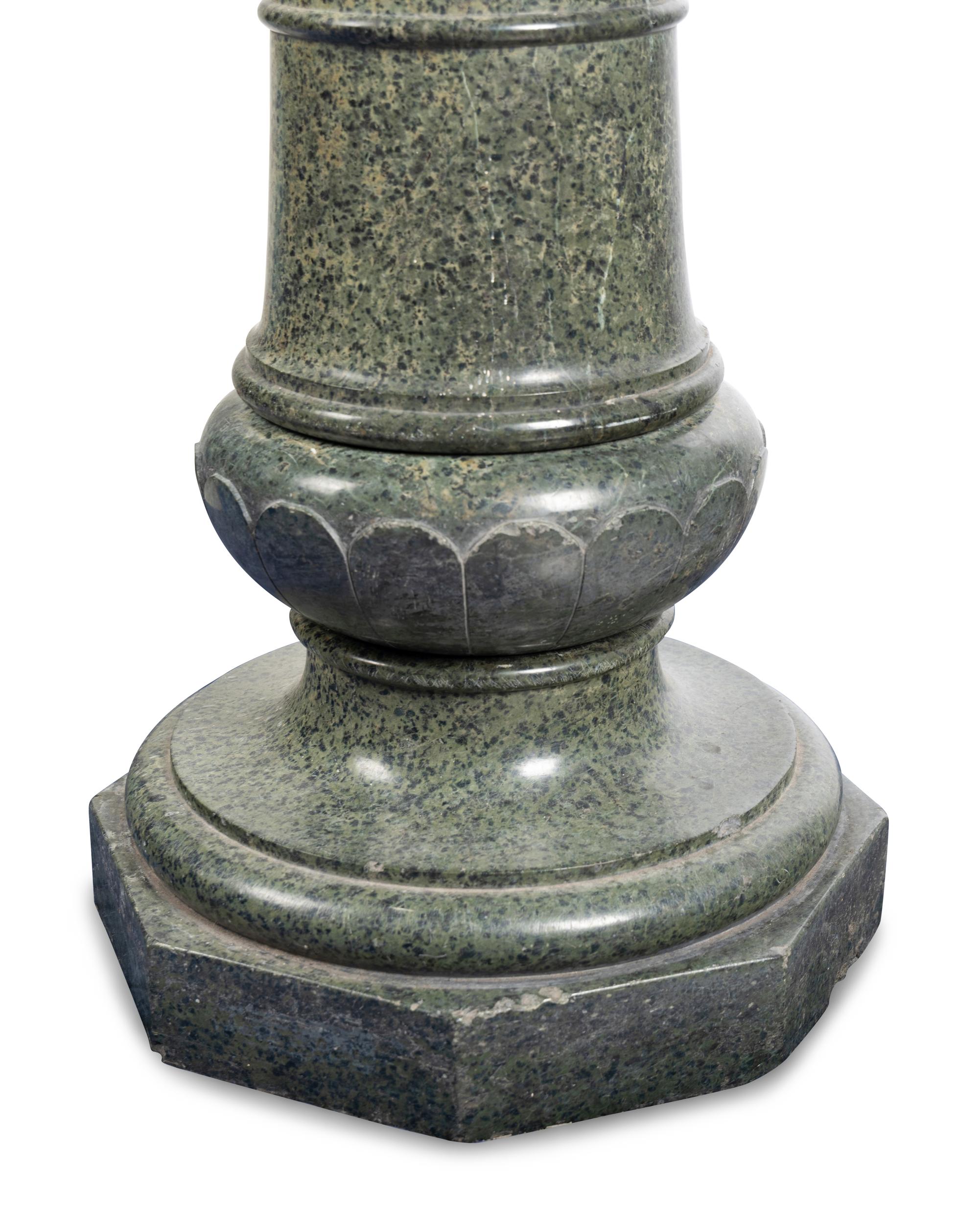 A Continental Marble Holy Water Font
