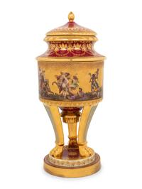 A Vienna Porcelain Urn