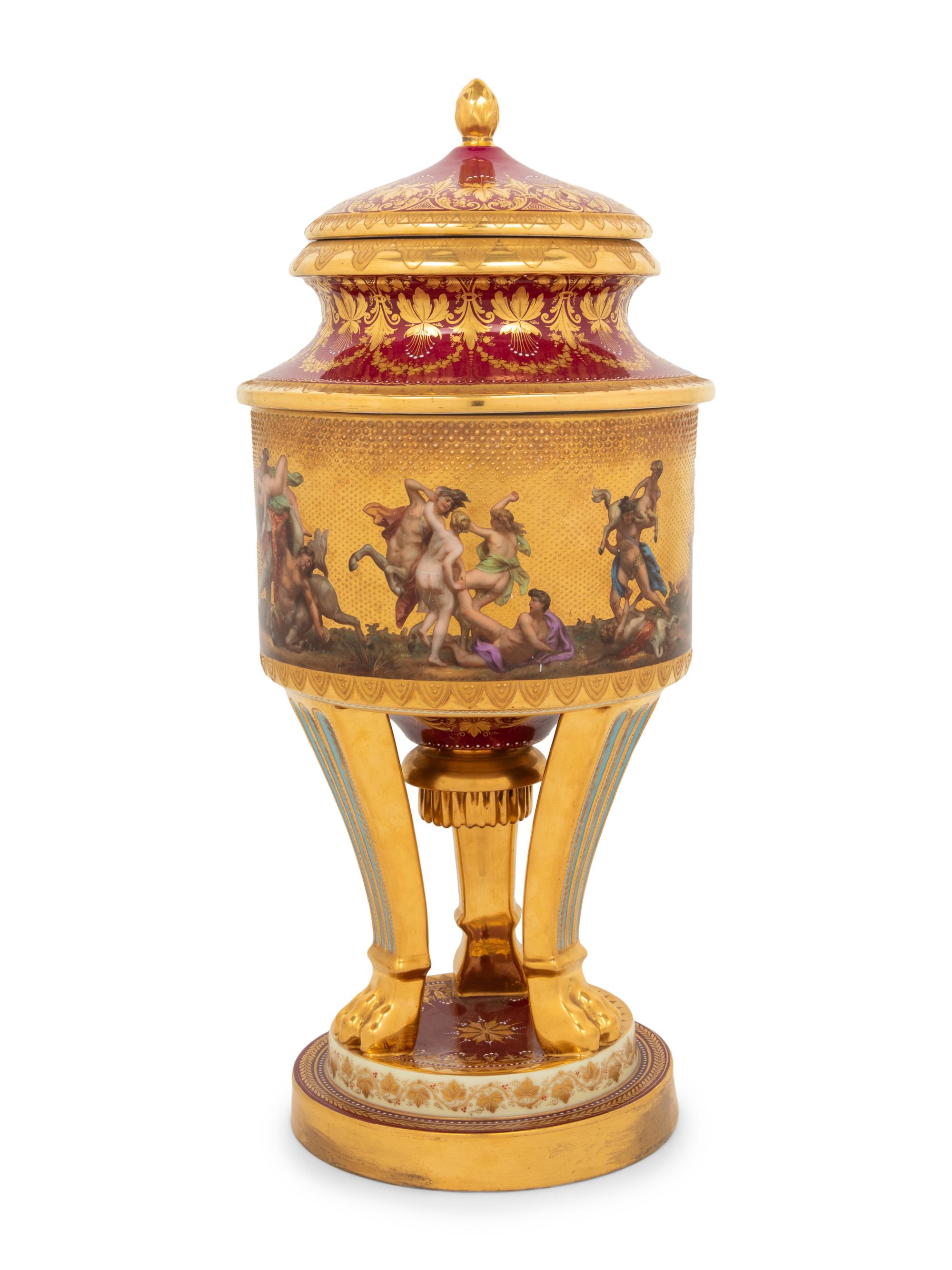 A Vienna Porcelain Urn