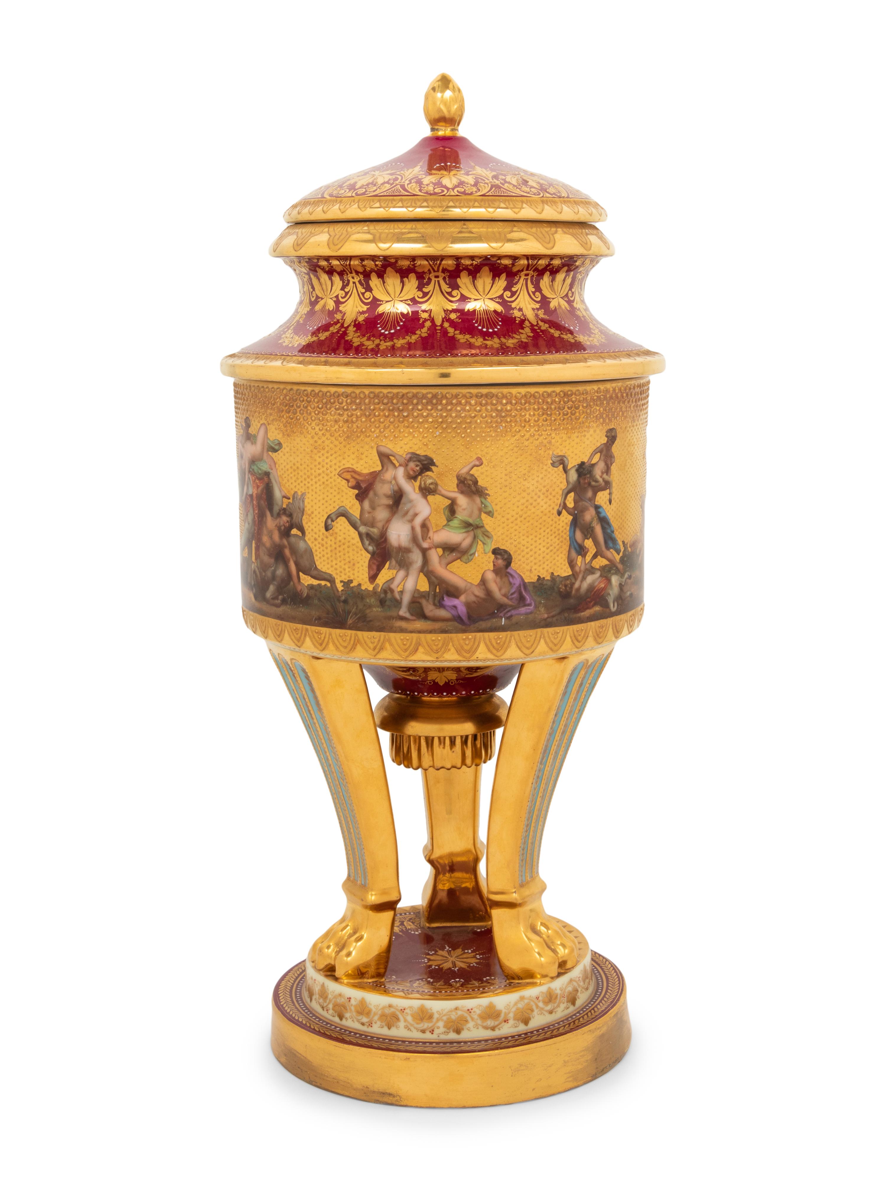 A Vienna Porcelain Urn